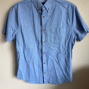 Men’s M Blue Ben Sherman Stretch Casual Business Casual Preppy Button Up Shirt